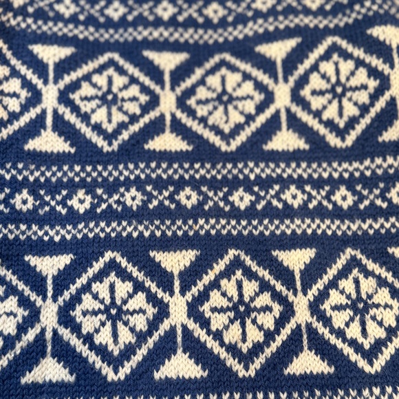 Vintage 60s Norwegian 100% Wool Hand Knitted Sweater - Picture 3 of 5